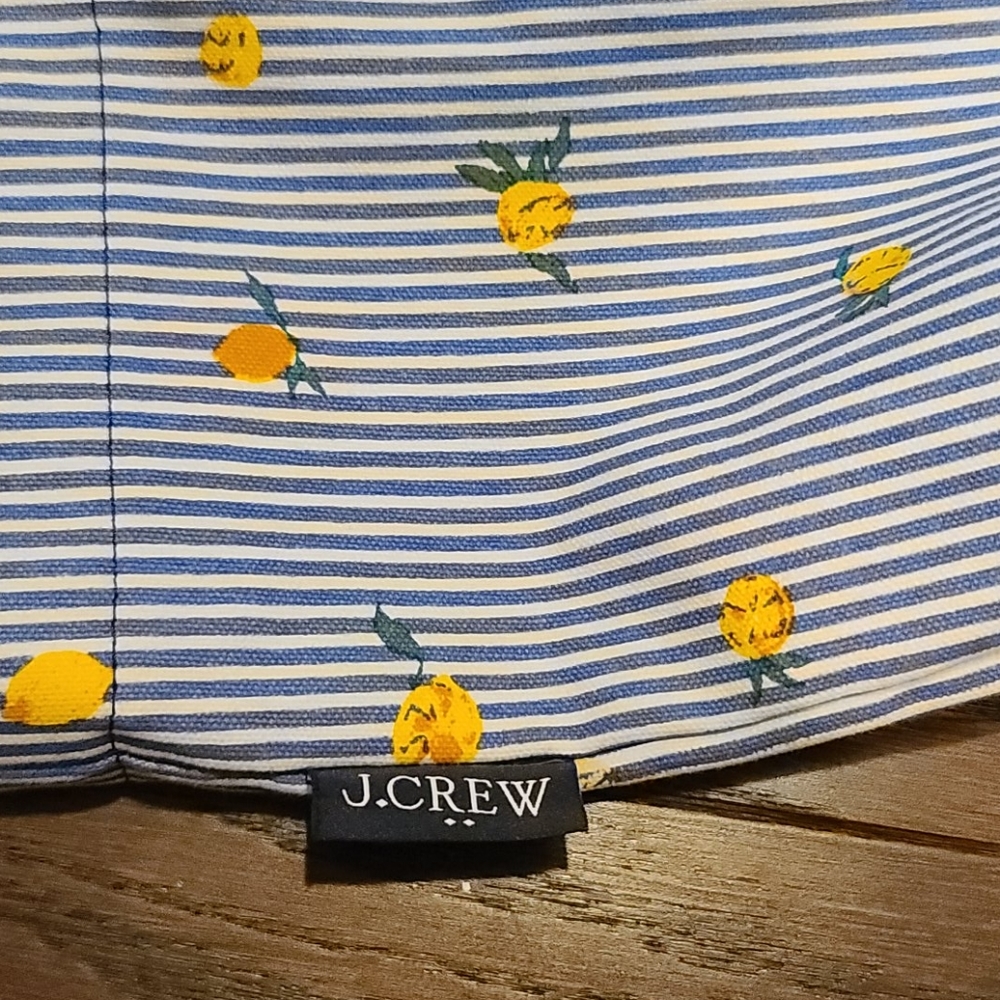 8/5 JCREW LEMON TOTE - Picture 4 of 4